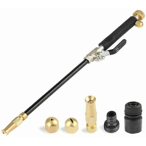 High Pressure Hose Nozzle for Garden Hose, Hydro Jet High Pressure Power Washer Gun, Hydrojet High Pressure Power Washer Water Gun with 3 Hose Nozzles (1/5)