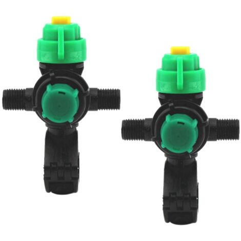 Fan Pattern Sprays Nozzles Set 25 Outlet Tip 6 Pin Pipe Clamps Connection Agricultural Irrigation Tool Multicolor (1/4)