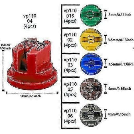 24 pieces 110 degree agricultural and forestry plastic nozzles (1/3)