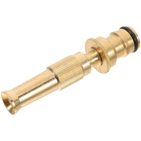 Copper Hose Nozzle Adjustable High Pressure Nozzle for Outdoor Garden (1/5)
