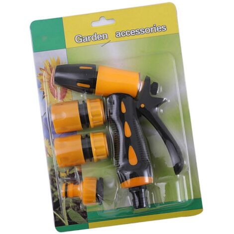 4 Pcs Multifunctional Water Guns Car Wash Guns with 3 Nozzles Garden Water Guns for Homeowners and Garden Enthusiasts Multicolor (1/5)