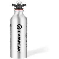 Bouteille de combustible liquide portable en aluminium pour essence, kérosène, alcool, bidon de rechange 0,5 L pour réchauds de cuisine portables
