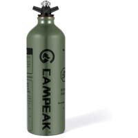 Bouteille de combustible liquide portable en aluminium, bidon de rechange en aluminium pour essence, kérosène, alcool, réchauds de cuisine portables, 1 L