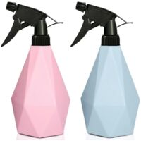 2pcs Water Spray Bottle Empty Plastic Mister Bottles Durable Trigger Sprayer For Cleaning,gardening, 600ml