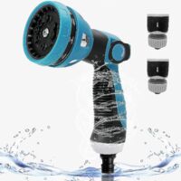 Metal Garden Watering Gun,- High Pressure Watering Gun, Outdoor Garden Watering Spray, Adjustable Flow