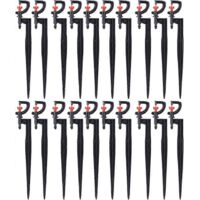 40 Pcs Garden Irrigation Sprinkler G-Type 360 Degree Rotating Sprinkler Spray Nozzle Plastic Watering Spray Nozzle Accessory for Stadiums Courtyard