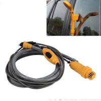DC 12V Taking Shower Washing Car Washing Dish Water Power Adjustable Automobile Shower Set with 2m Plastic Hose