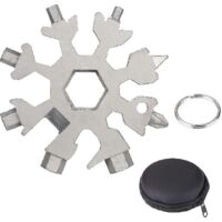 18-in-1 Snowflake Multi-tool For Travel And Camping,snowflake Shape Screwdriver/bottle Opener/keychain