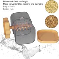 Manual Mini Nut Chopper, Easy Clean Hand Crank Abs Nut Grinder, Hazelnut Almond Pecan Crusher