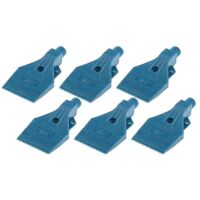 Air Jet Nozzle,plastic Flat Blowing Duck Nozzle Blowing Nozzle Abs Plastic Nozzle Widening Air Knife Blowing Nozzle Multi-hole Nozzle(blue)(6pcs) p202