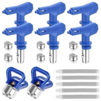 13Pcs Spray Nozzle Spray Tips, Airless Paint Sprayer Nozzle Tips Guard Nozzle Seat, Airless Paint S