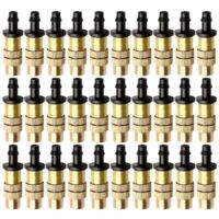 50pcs Irrigation System Copper Nozzle Adjustable Spray Nozzle Garden Greenhouse Watering Nozzle