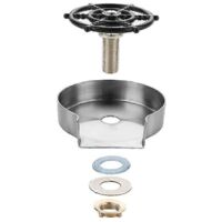 Stainless Steel High Pressure Wash Bowl Kitchen Sink Wash Basin Bar Automatic Cleaning Press