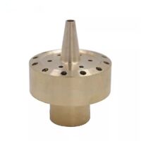 Brass Fountain Sprayer Nozzle Water Sprinkler Nozzle Pond Pump Accessory(3/4inch)