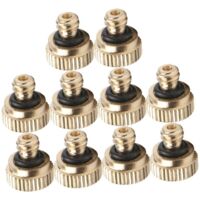 10pcs Low Pressure Misting Nozzles for Garden Hose Outdoor Cooling and Plant Hydration