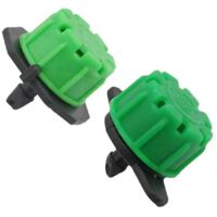 Garden Hose Dripper with Adjustable 8 Hole Irrigation Sprinkler Nozzle for Precise Plant Watering 20 Pcs Green