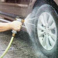 Garden Hose Spray Gun, Metal Garden Hose Nozzle Metal High Pressure Hose Pipe Spray Gun,Plants Watering,Lawn and Garden Cleaning