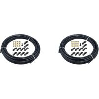 2 set 1/4 Inch Slip-Lock Misting Nozzles Kit Fog Nozzles for Patio Misting System Cooling System Garden Water Mister