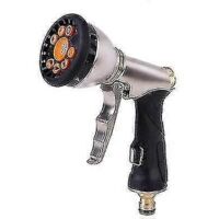 Multi-purpose High-pressure Water Gun, 9 Function Front Trigger Metal Spray Gun