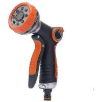 x Garden Hose Spray Gun,8 Adjustable Patterns,hose Pipe Spray Gun,high Pressure1pcs-orange
