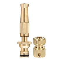 Brass Water Spray Gun with Adjustable Jet Nozzle for Gardening and Car Cleaning, CorrosionResistant