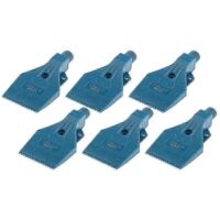 6pcs Blue Multi-hole Widening Air Knife Blowing Plastic Flat Duck Air Jet Nozzle (Abs) p202