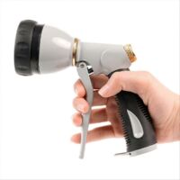 Garden Hose Nozzle Sprayer Heavy Duty, 100% Metal Water Hose Nozzle with 8 Spray Patterns, High Pres