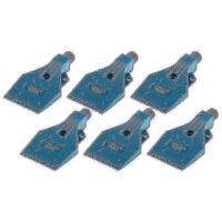 Plastic Flat Air Jet Nozzle, Multi-hole Blowing Nozzle, ABS Widening Air Knife (Blue, 6pcs)