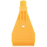 1/4BSP Male Thread ABS Single Hole Air Blow Off Flat Jet Nozzle Yellow Edition 0718