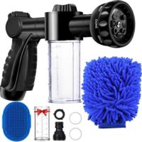 2025 Newest Garden Hose Nozzle, High Pressure Hose Sprayer, 8-Way Spray Patterns, One-Touc
