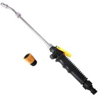 Taotanxi Garden Hose Nozzle High Pressure Sprayer 48cm Gun + American Standard Adapter, Compatible with Watering Lawn Garden Car Wash Pets
