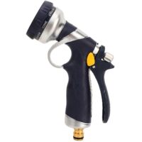 Garden Hose Nozzle with 5 Adjustable Spray Patterns and Flow Control High Pressure Hand Sprayer for Car Lawn and Household Use