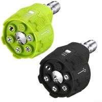 Adjustable 6-In-1 Power Washer Nozzle Quick Couplings for Pressure Washers With Adjustable Spray Patterns