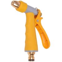 Washing Sprayer High Pressure Nozzle for Garden Metal Yellow