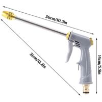 Garden Hose Nozzle Long Rod Garden Hose Nozzle Portable Sprinkler Water Hose Pipe Spray Nozzle, for Lawn Patio Cleaning Glass