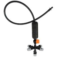 5-Head Spray Nozzle Suspension Type Mist Cooling Nozzle 3Sets for Garden