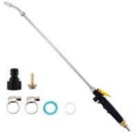 Garden Watering Wand 72cm Adjustable Stainless Steel Pressure Hose Nozzle LeakProof Design
