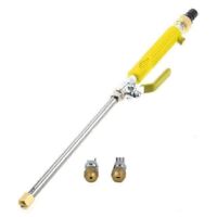 Luxora High Pressure Water Gun Hose Nozzle Spray Garden Car Washer Spray Gun (Yellow)
