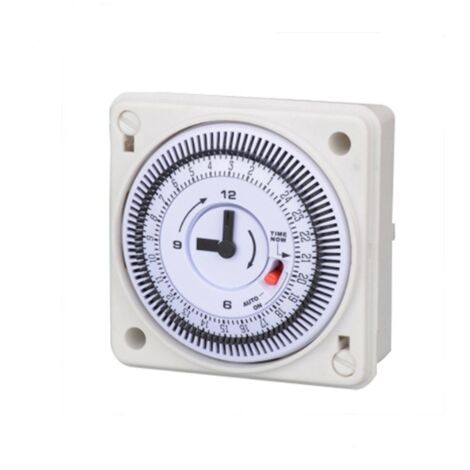 Treetalk – Horloge encastrée minuterie mécanique pour piscine – Programmation cycle journalier – Contrôle des appareils de filtration et traitement de l'eau