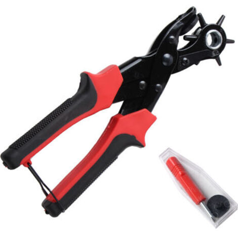 APEX - Emporte Piece Cuir Pince Perforatrice Cuir,pour Tissu Ceinture en Cuir Sac Plastique Papier L'artisanat, Plastique, Feutre, Caoutchouc, etc. (Rouge) 1 pièce Oi-FRIS (1/5)