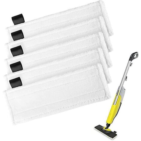 Lot de 5 pour Karcher Karcher Nettoyeur Vapeur Accessoires Velcro SC5 4 3 2 Lingettes Vadrouille