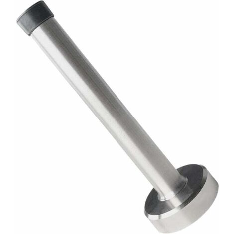 Butée de porte longue, butée de porte en acier inoxydable, butée de porte brossée, collision de porte avec amortisseur en caoutchouc, protection murale de porte de 200 mm (1/4)