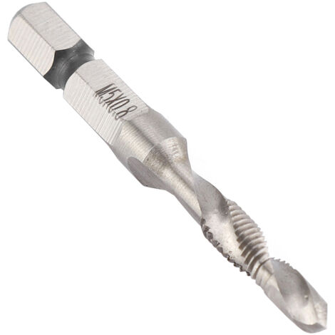 M5 HSS 1/4" Sechskantschaftbohrer und Kegelbohrer Elektrowerkzeugteil (1/5)