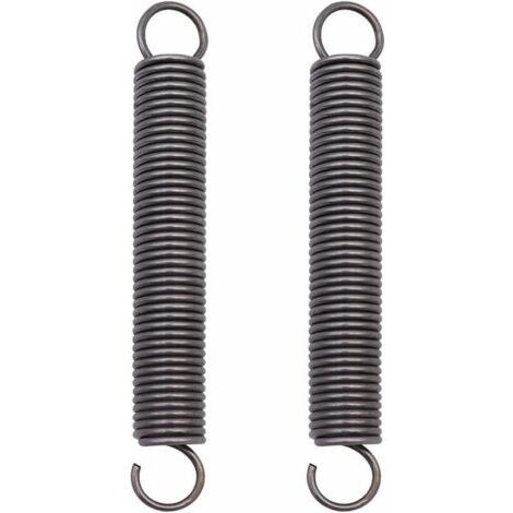PAIR 2 Pièces Ressort de Traction Acier Ressort Comprimé étendu Ressorts à Double Crochet - 2x18x150mm (1/5)