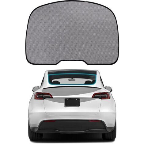Pair Pare Soleil Arriere Voiture pour Tesla Model Y, Protection Contre Le Soleil, Anti - UV, Adapté aux Enfants, Pliable (1/4)