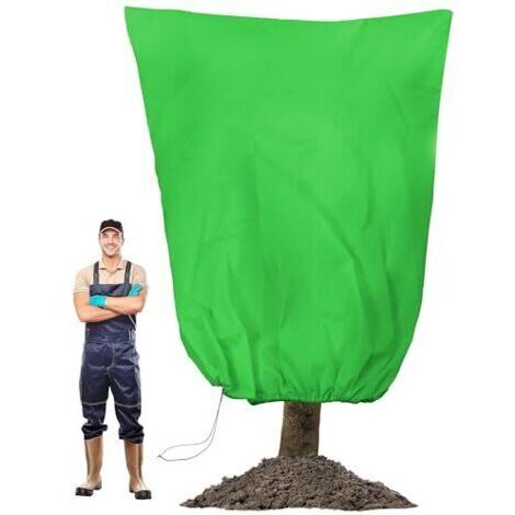 Pair Grande protection hivernale pour plantes d'extérieur (200 x 240 cm) – Protection de haute qualité, épaisse et respirante, avec fermeture éclair et cordon de serrage, idéale pour les oliviers, les (1/5)
