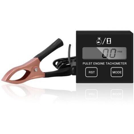 Pair Compte-tours numérique étanche pour tronçonneuse – Plage de mesure 100 à 30 000 tr/min – Affichage heures de fonctionnement – Pour moteurs 2/4 temps (1/3)