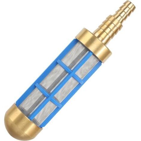 Pair Filtre d'aspiration en laiton pur - Convient pour nettoyeur haute pression - Pompe de camping-car - Filtre d'aspiration - Tuyau d'arrosage - Filtre à eau (1/4)