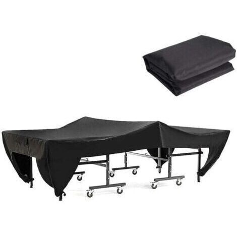 pair Housse de table de ping pong imperméable Protection contre neige, pluie, UV Dimensions 280 x 153 x 73 cm Fixation solide (1/5)