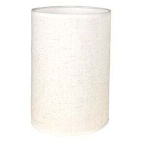 pair Abat-Jour Cylindrique Tissu En Lin Fait À La Main, Pour Lampe De Table, Suspension, Lampadaire (Blanc, Diamètre 14 Cm X Hauteur 20 Cm)-RAPANDA